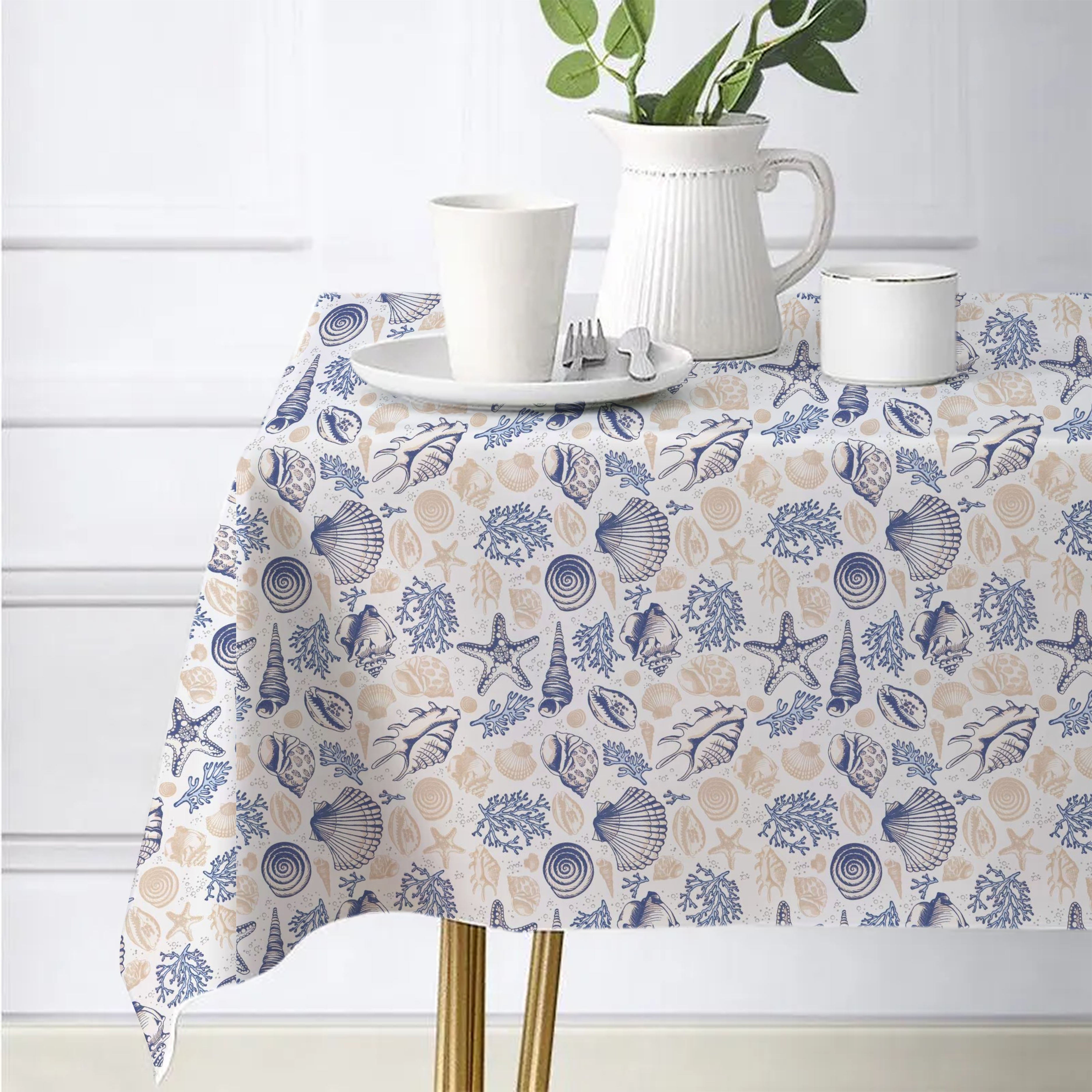 Waterproof Decorative Printed Table cover - Sea Life - Aura Living