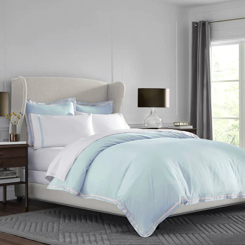300 TC Plain Satin Harvest Duvet Cover Set - Aura Living