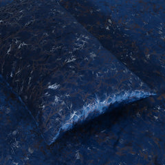 8 Pcs Luxury Greek Border Velvet Duvet Cover Set - Royal Blue