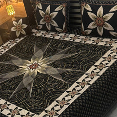 4Pc Velvet Jaquard Bedsheet AL # 4020