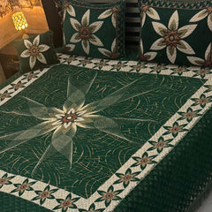 4Pc Velvet Jaquard Bedsheet AL # 4022
