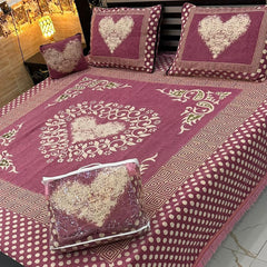 4Pc Velvet Jaquard Bedsheet AL # 4002