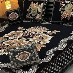 4Pc Velvet Jaquard Bedsheet AL # 4003