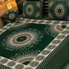 4Pc Velvet Jaquard Bedsheet AL # 4044