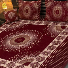 4Pc Velvet Jaquard Bedsheet AL # 4046