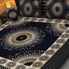 4Pc Velvet Jaquard Bedsheet AL # 4049