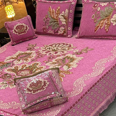 4Pc Velvet Jaquard Bedsheet AL # 4004