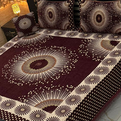 4Pc Velvet Jaquard Bedsheet AL # 4051