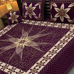 4Pc Velvet Jaquard Bedsheet AL # 4062