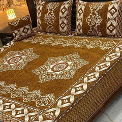 4Pc Velvet Jaquard Bedsheet AL # 4006
