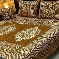 4Pc Velvet Jaquard Bedsheet AL # 4009
