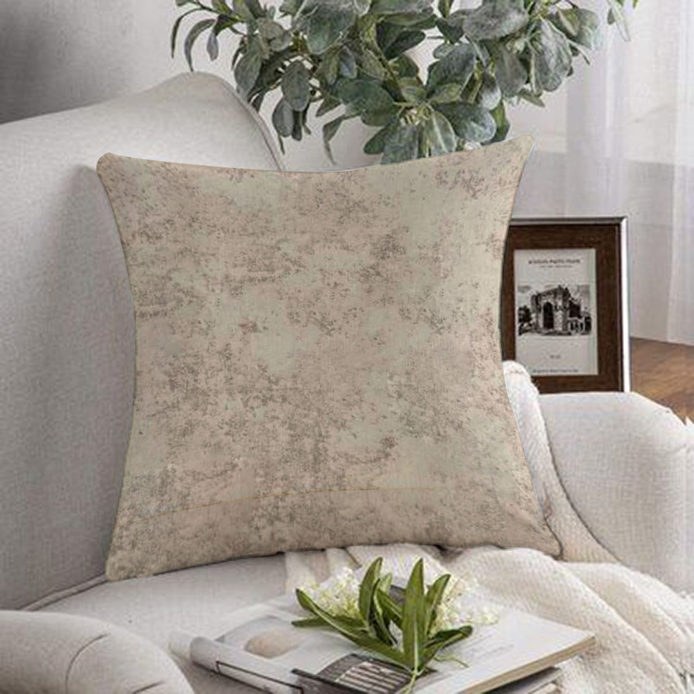 1 pc Printed Cushion Cover Off White Texter - Aura Living
