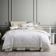 300 TC Plain Satin Cabana Duvet Cover Set - Aura Living