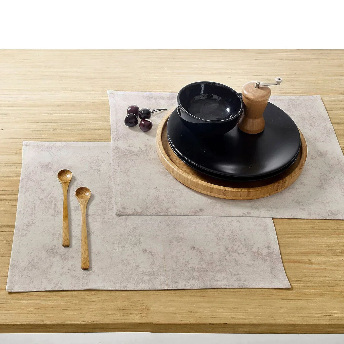 Waterproof Cotton Table Mat Set - Croft - Aura living