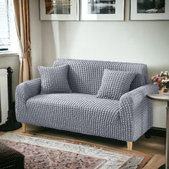 Fitted Sofa Cover - Lycra Bubble - Grey