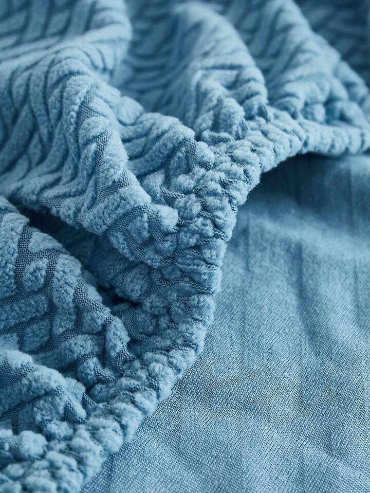 Jacquard Stripe Sofa Cover  - zink