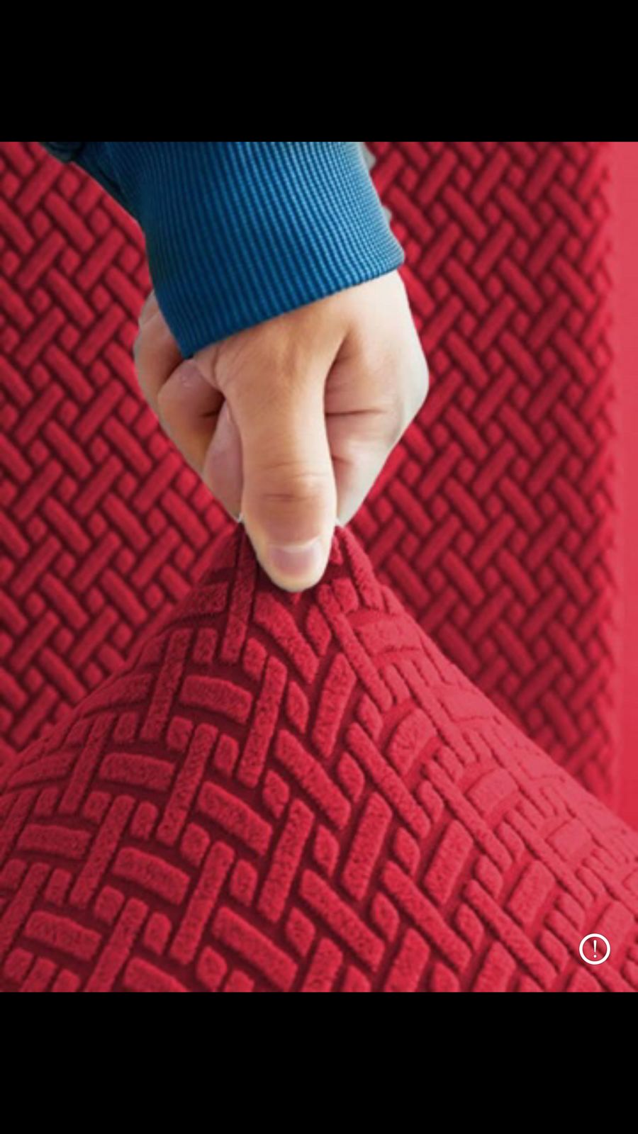 Jacquard Stripe Sofa Cover  - Maroon