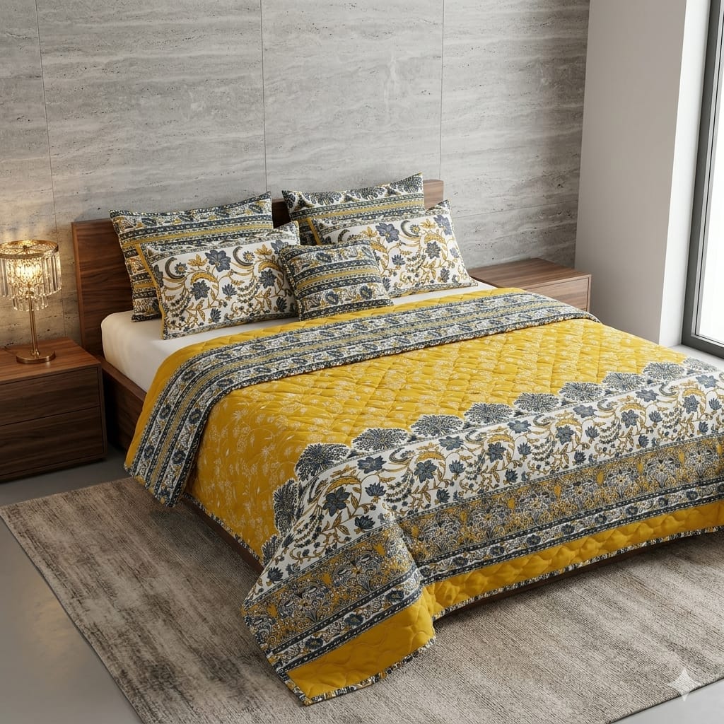 7-Piece Summer Bedspread Printed Set AL#108