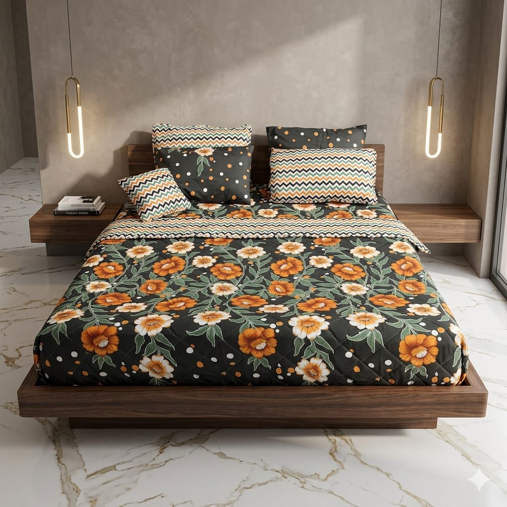 7-Piece Summer Bedspread Printed Set AL#102