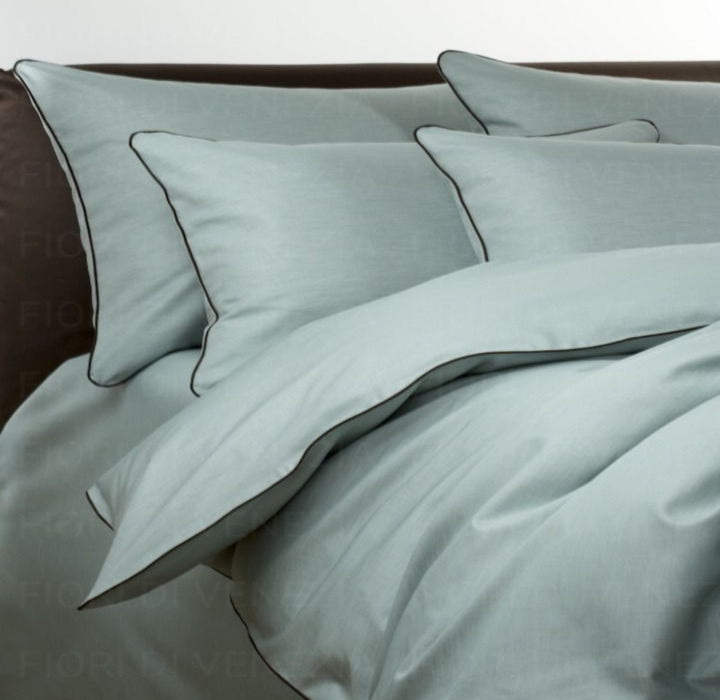 Luxury Satin 400 TC Duvet Cover Set with Piping