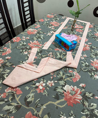 The Flowrenc Printed Cotton Reversable With Border Table Runner
