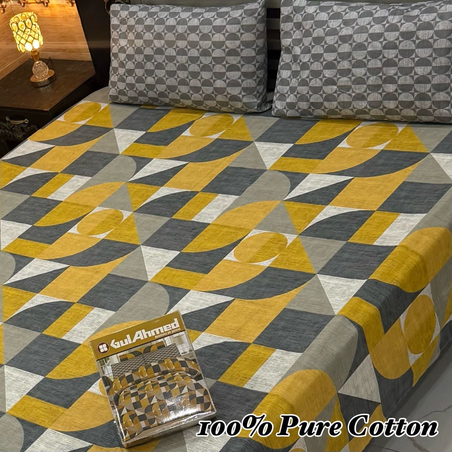 100% Pure Cotton Bedsheet 3 Piece Set AL # 141