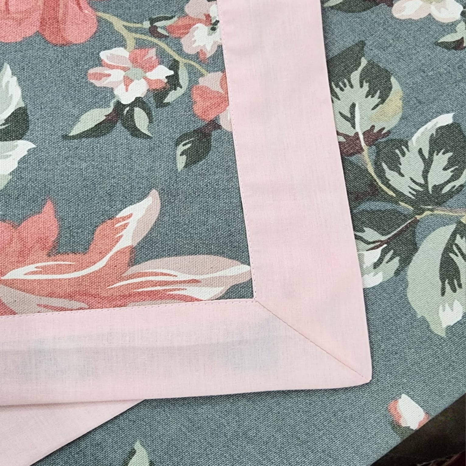 Printed Cotton Reversable Dinning Set - Flowrence Grey