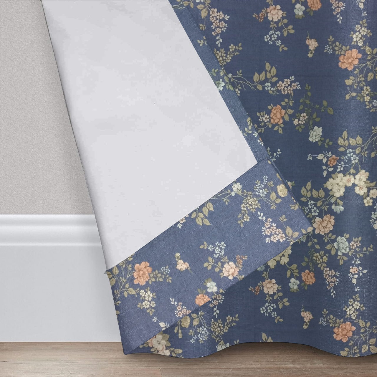 2PC PRINTED CURTAINS WITH LINING - Night Graden