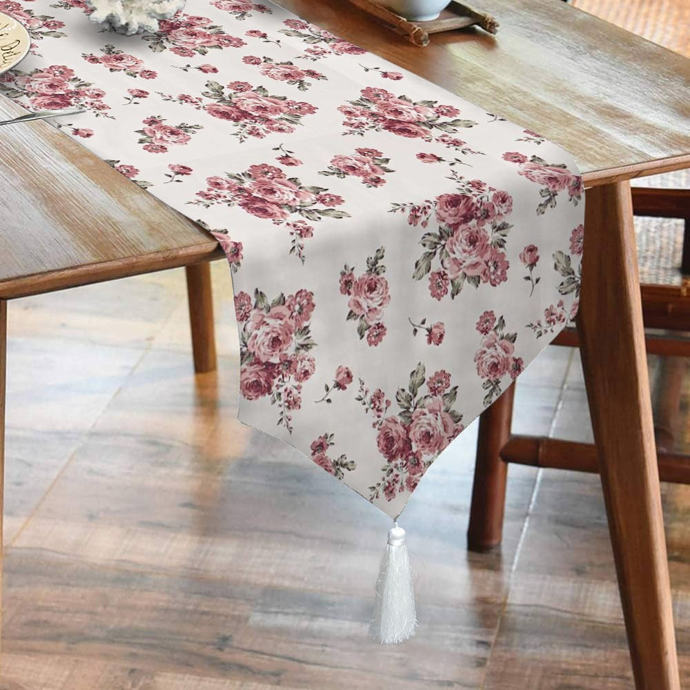Waterproof Cotton Reversible Dinning Set - Rose Garden - Aura living