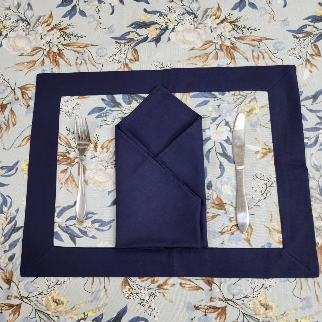 Printed Cotton Reversable Dinning Set - Summer Fresh