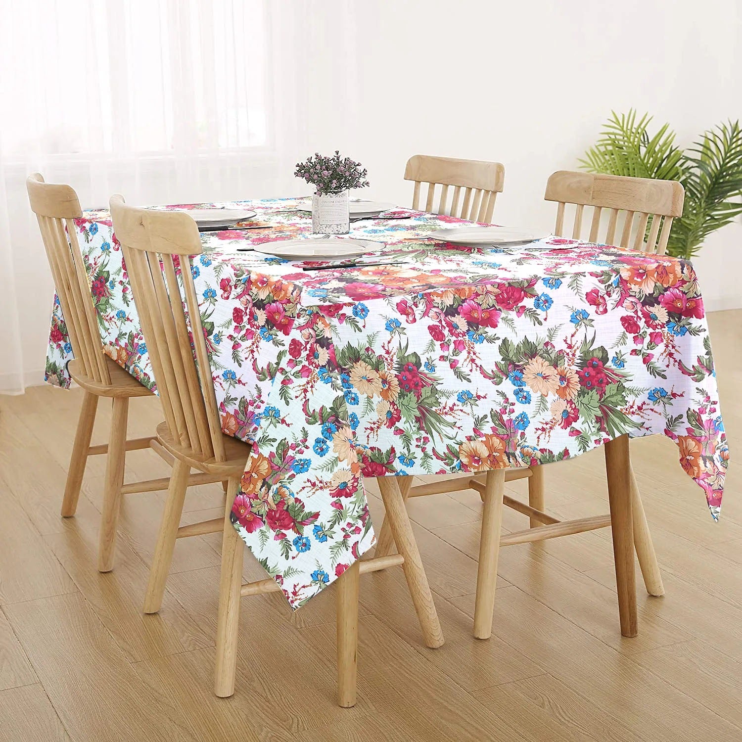 Printed Cotton Revrsable Dinning Set - Jasmin