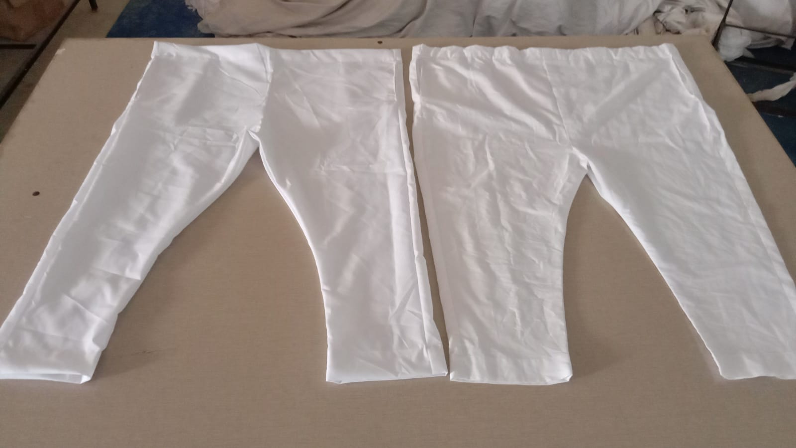 Mans Plain White Ethnic Pajama