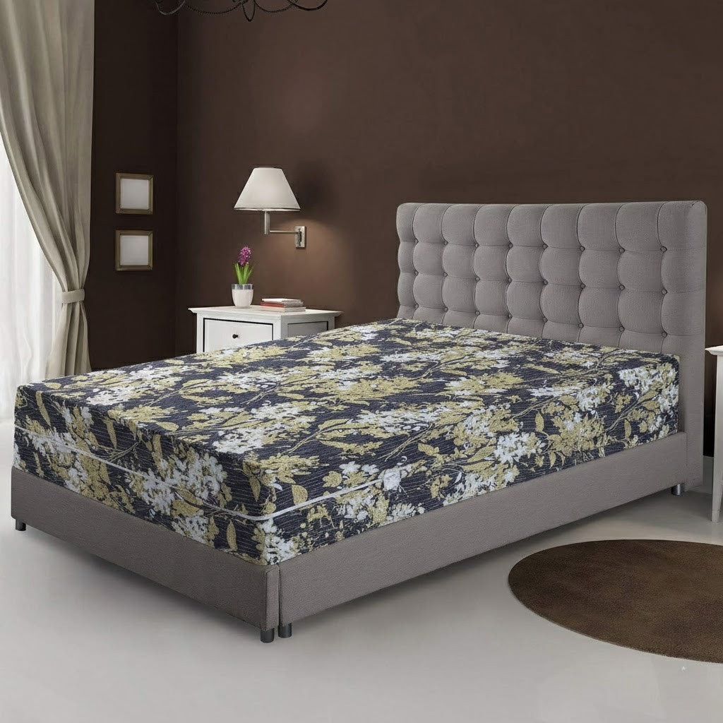100% Cotton Printed Zipper Mattress Cover -