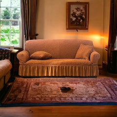 Persian Sofa Covers- Lycra Bubble - Coffee