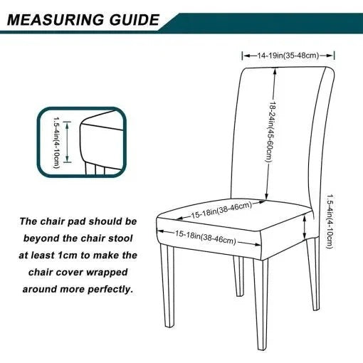 Fitted Style Cotton Jersey Chair Cover - Grey
