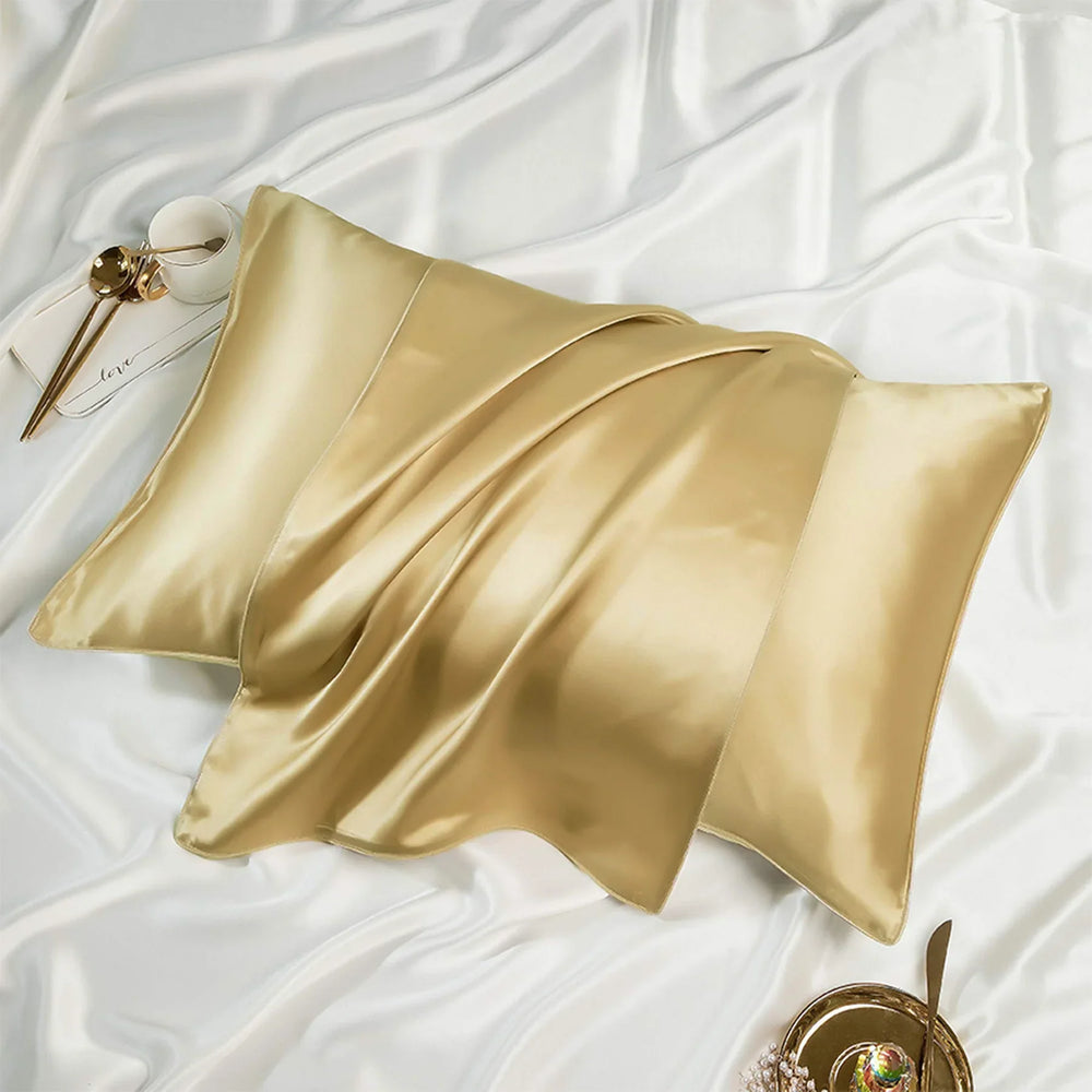 Mulberry Silk Pillowcase Pair Creem - Aura Living