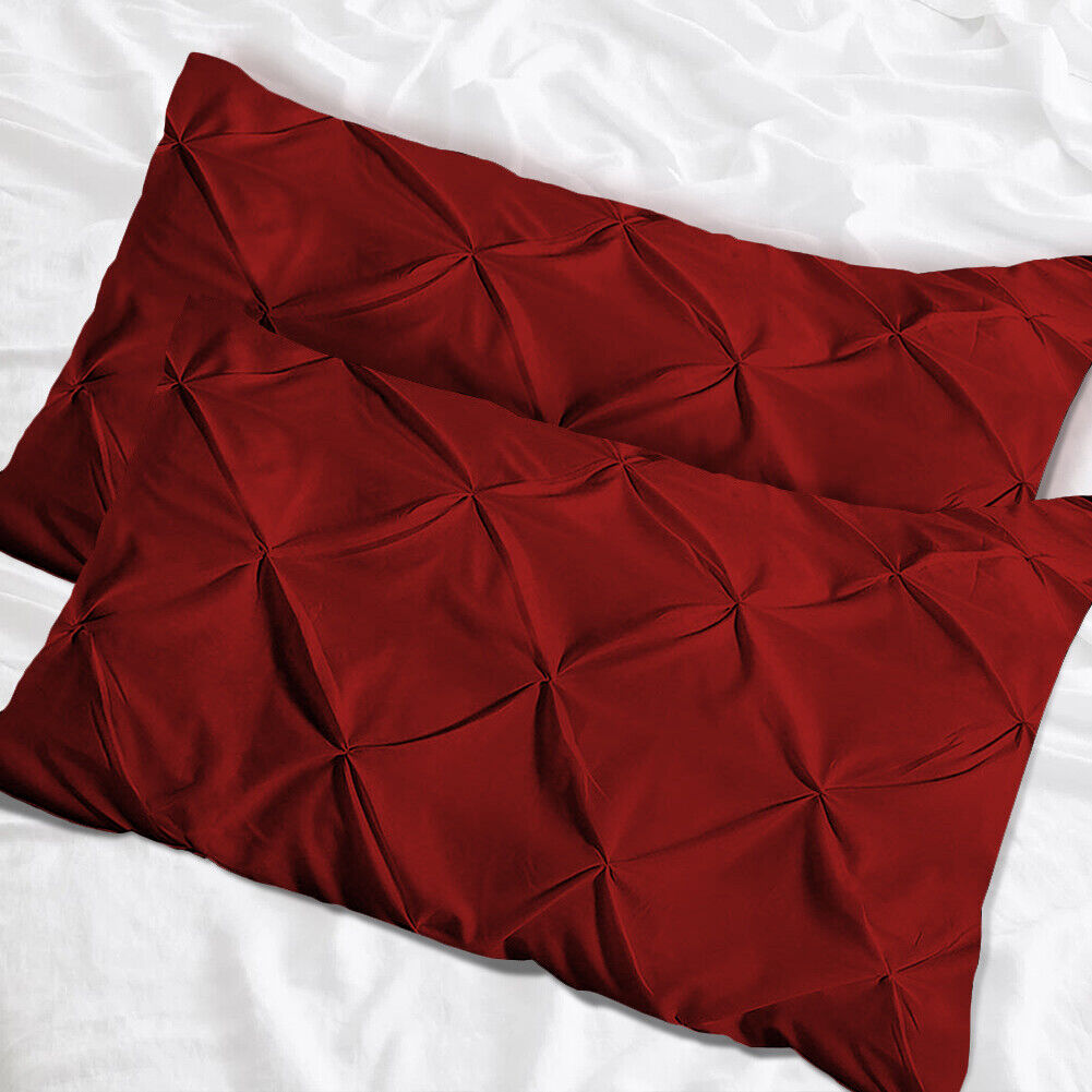 Luxury Cotton Pintuck Pillowcases Pack of 2 - Aura living