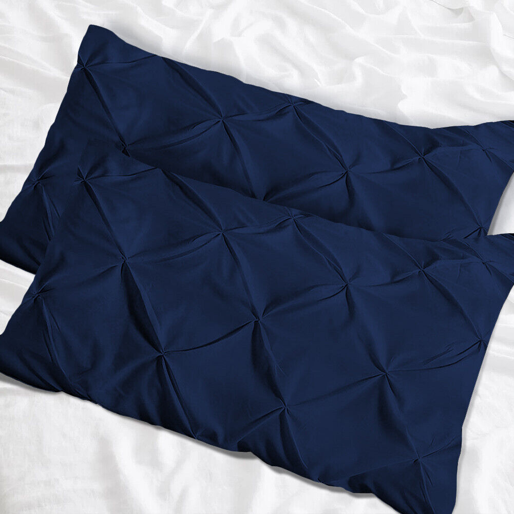 Luxury Cotton Pintuck Pillowcases Pack of 2 - Aura living