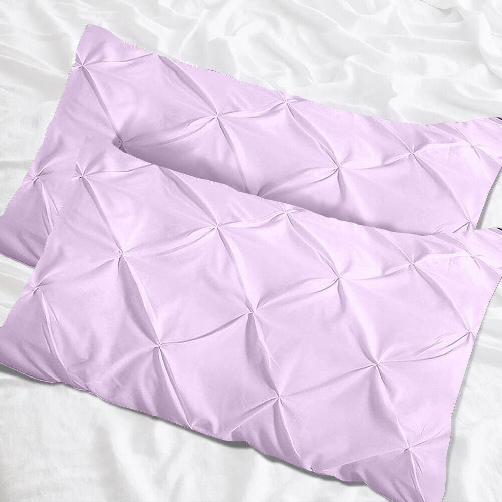 Luxury Cotton Pintuck Pillowcases Pack of 2 - Aura living
