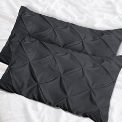 Luxury Cotton Pintuck Pillowcases Pack of 2 - Aura living