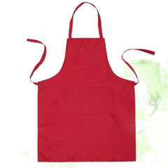 100% Cotton Apron For Kitchen - Red - Aura living