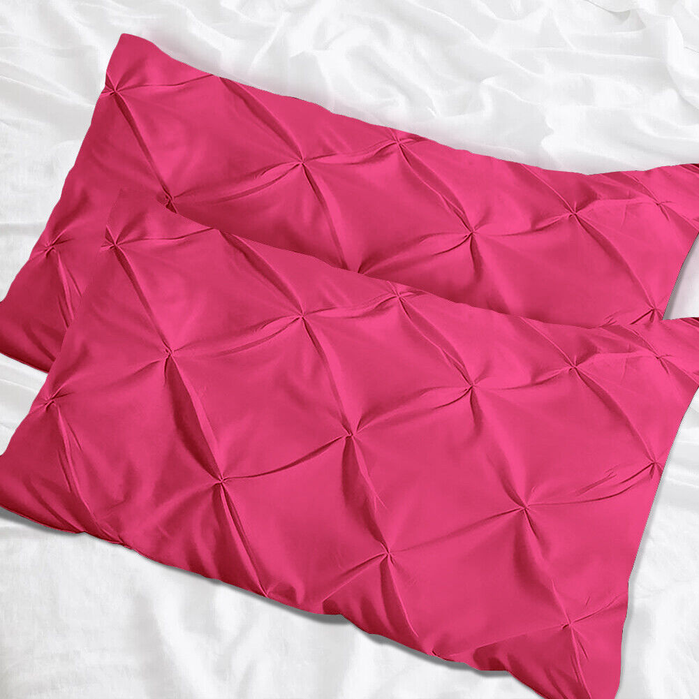 Luxury Cotton Pintuck Pillowcases Pack of 2 - Aura living