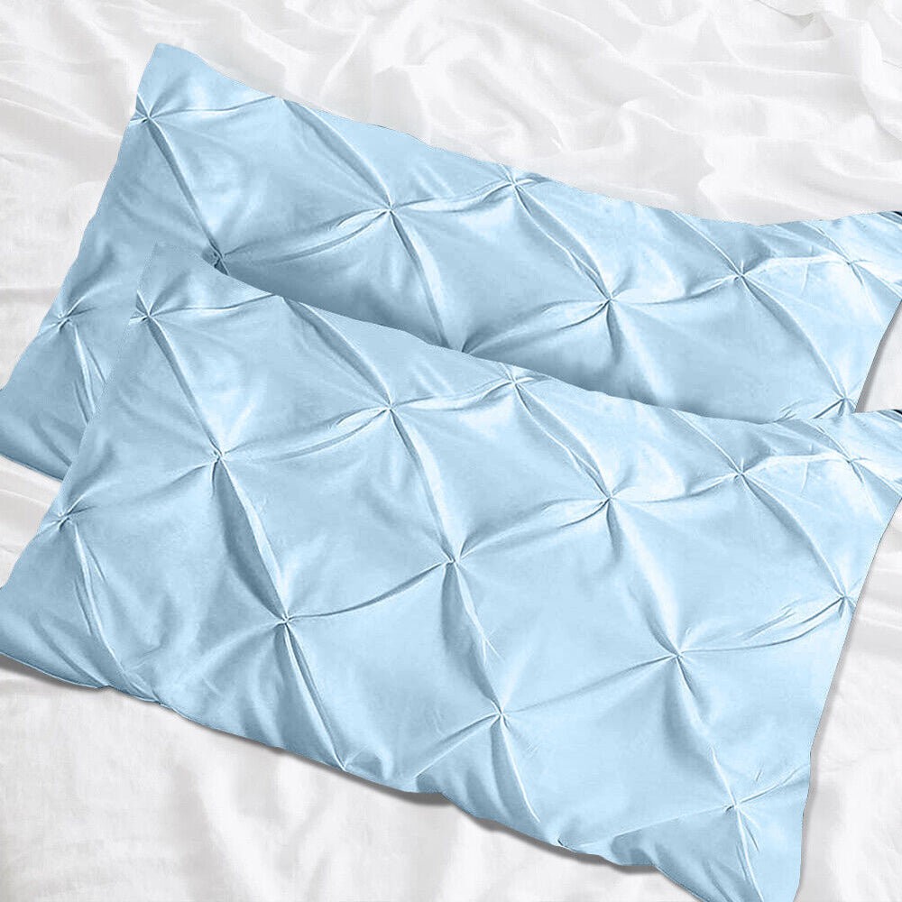 Luxury Cotton Pintuck Pillowcases Pack of 2 - Aura living