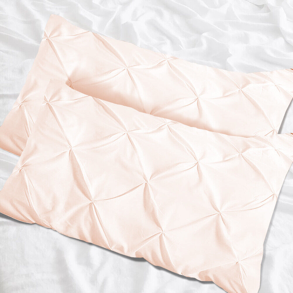 Luxury Cotton Pintuck Pillowcases Pack of 2 - Aura living