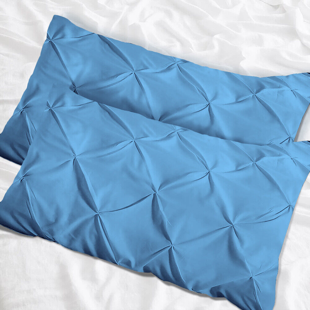 Luxury Cotton Pintuck Pillowcases Pack of 2 - Aura living