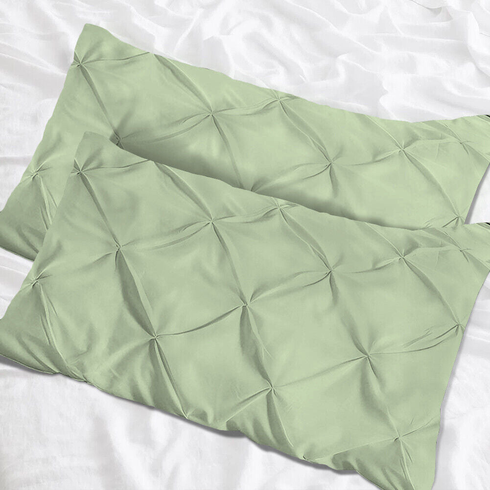 Luxury Cotton Pintuck Pillowcases Pack of 2 - Aura living