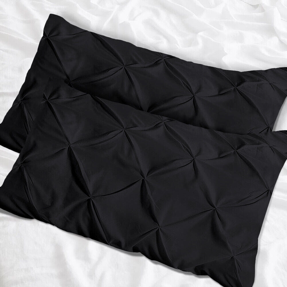 Luxury Cotton Pintuck Pillowcases Pack of 2 - Aura living