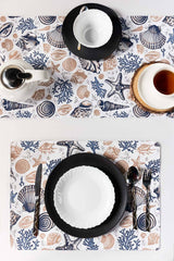 Waterproof Cotton Dinning Set - Sea Life - Aura Living